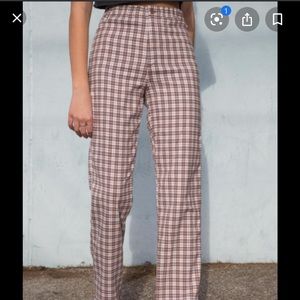NWT Brandy Melville Brown Plaid Tildens